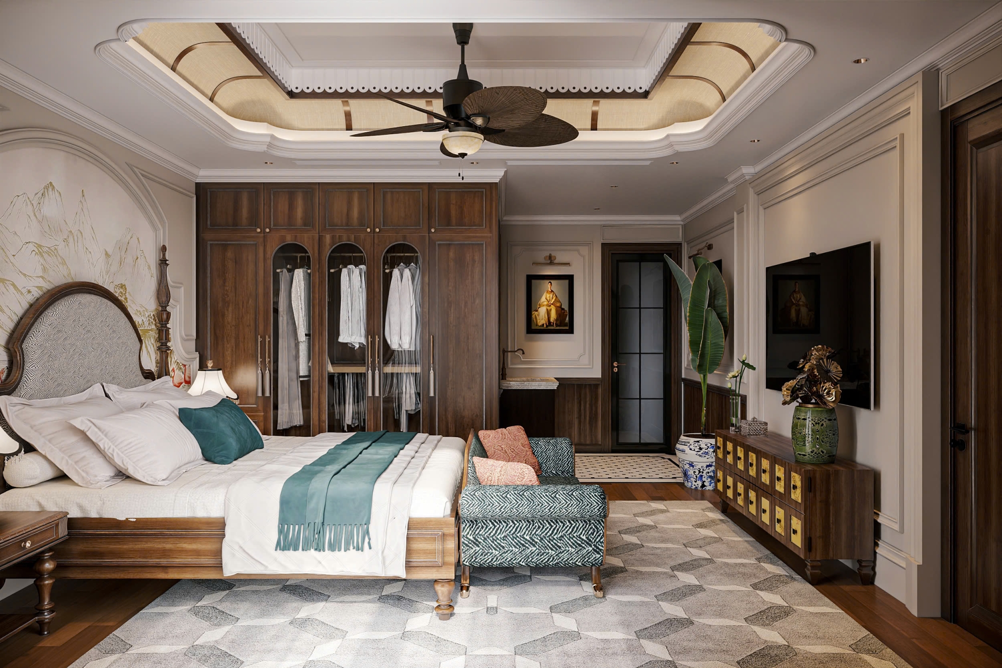 MẪU NỘI THẤT NHÀ PHỐ PHONG CÁCH INDOCHINE 
